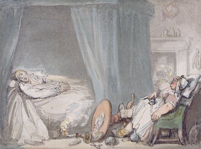 The Drunken Nurse by Thomas Rowlandson